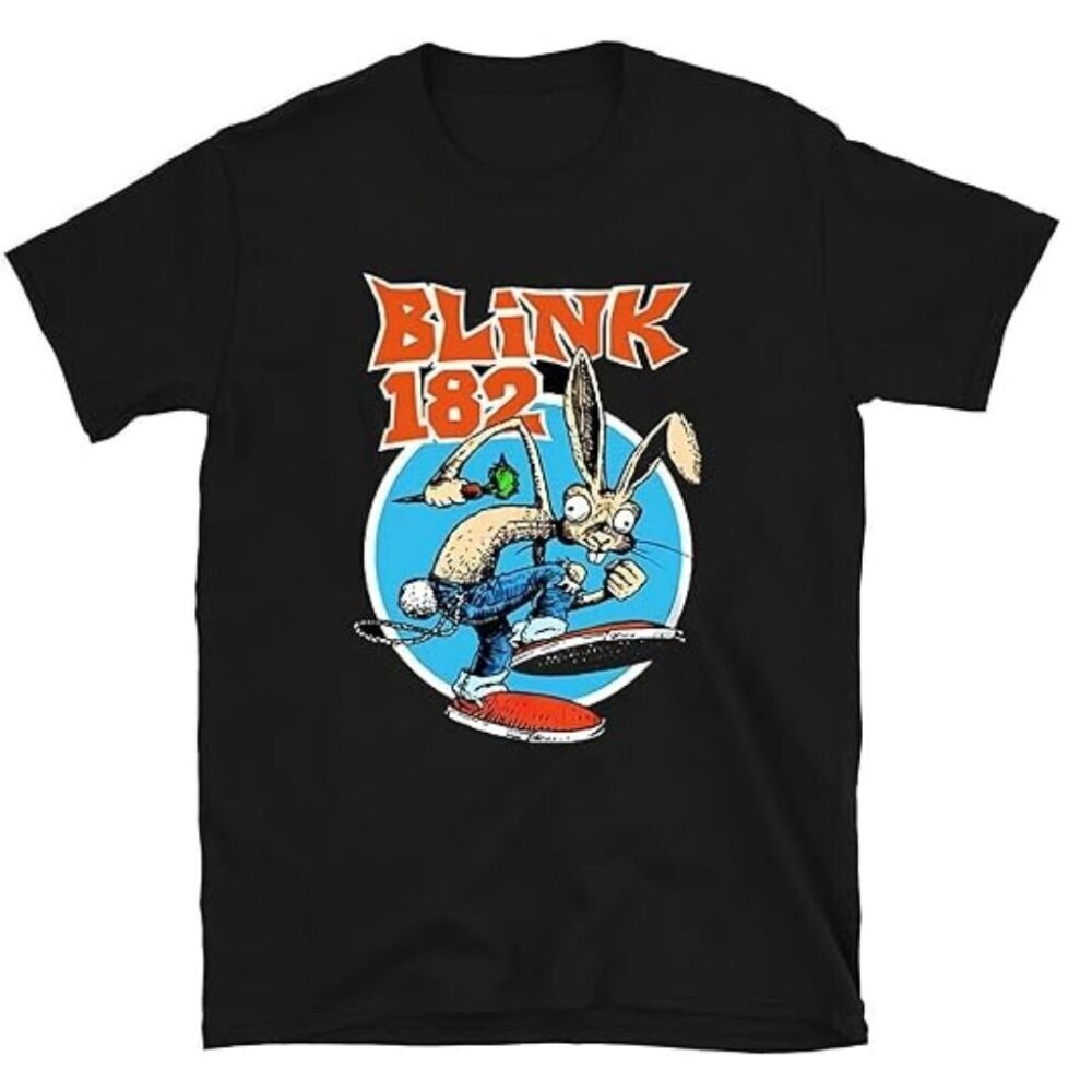 Vintage Blink-182 T-Shirt Pop Punk Rock Band Graphic Fan Tee 89